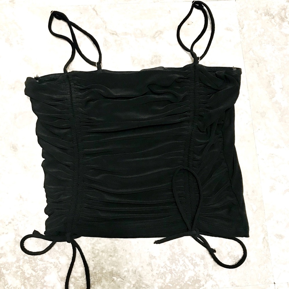 Black dress strapless shirt